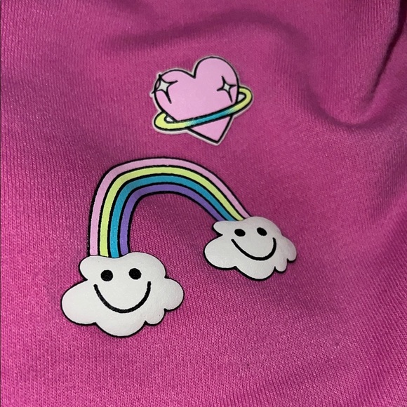 The Children's Place Pink Hoodie and Jogger Set with Patches - Picture 4 of 8